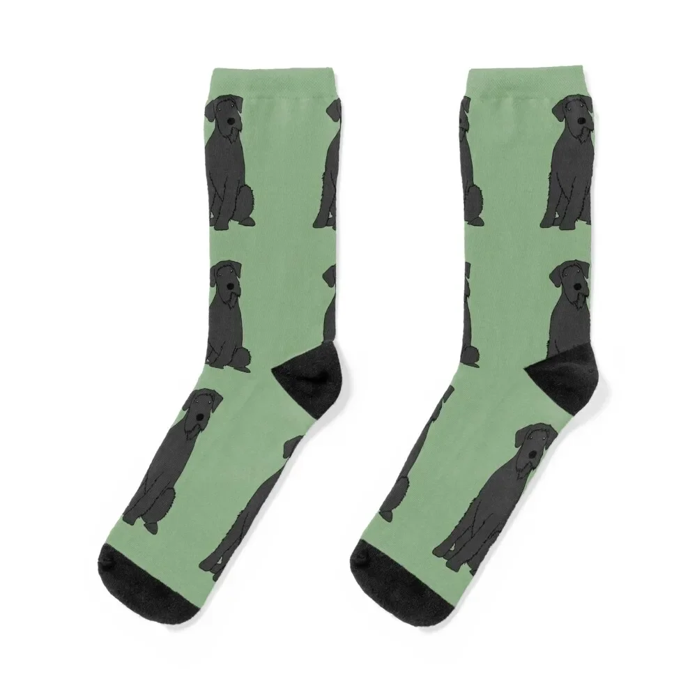 

Black Giant Schnauzer Socks warm winter christmass gift Male Socks Women's