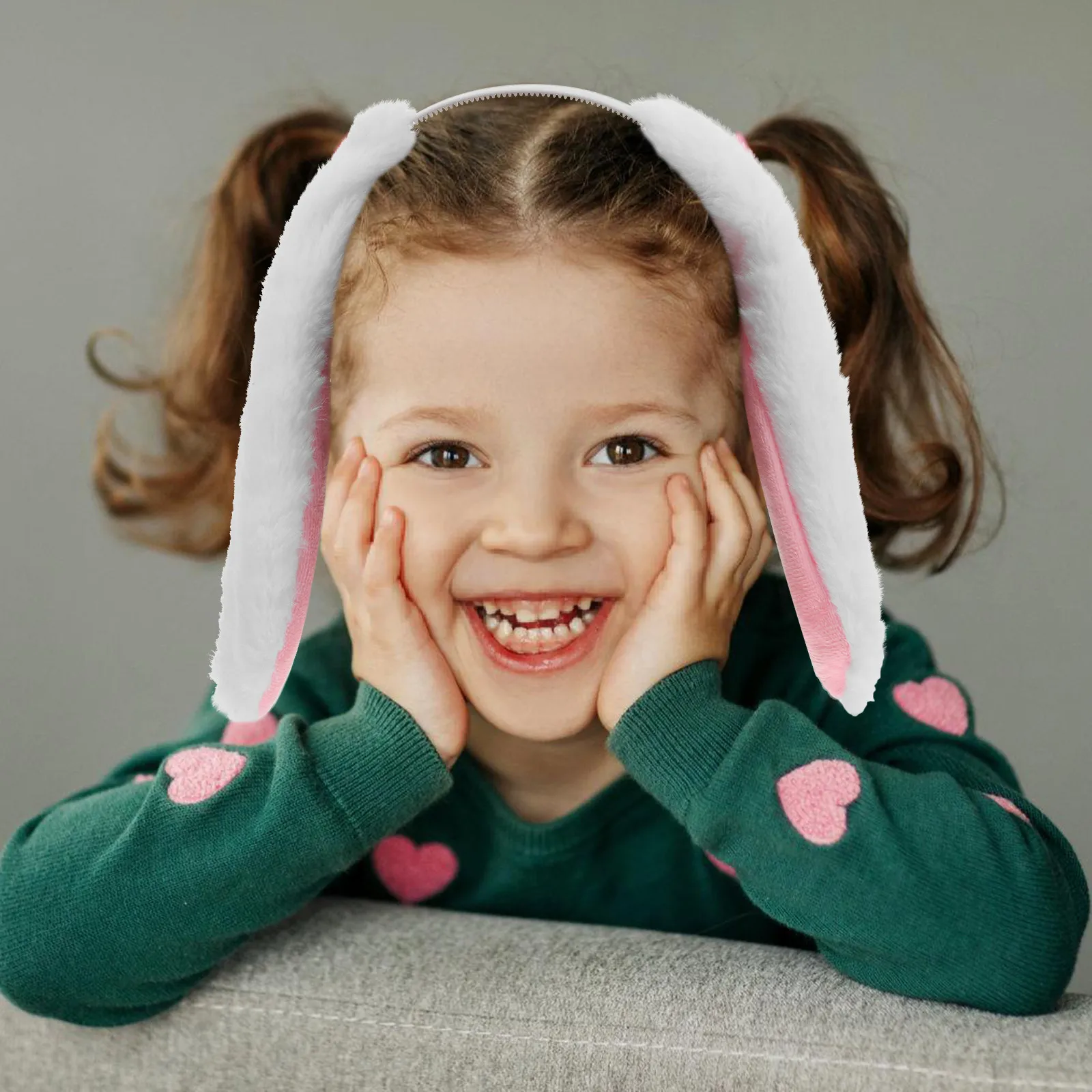 

Easter Bunny Headband Cute Soft Bunny Ears Holiday Party Birthday Celebration Costume Accessory for Kids Adults