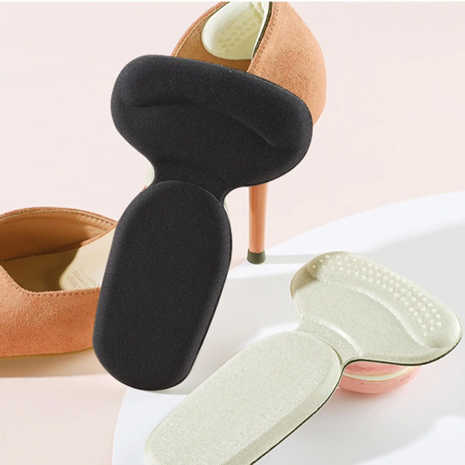 Heel Slip Stopper 12 Pieces Heel Insert Protector Anti-Slip Sneaker Shoes Grips For Women Men Wedding Outdoor Party Office