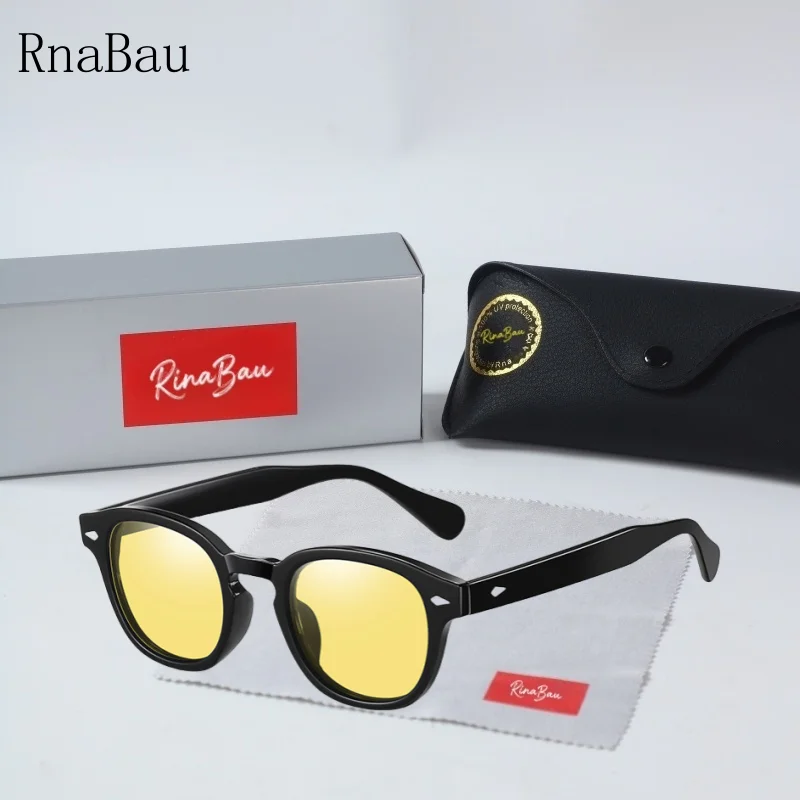 

Модные мужские поляризационные солнцезащитные очки бренда RNABAU, солнцезащитные очки для вождения, меняющие цвет, очки ночного видения, высокое качество