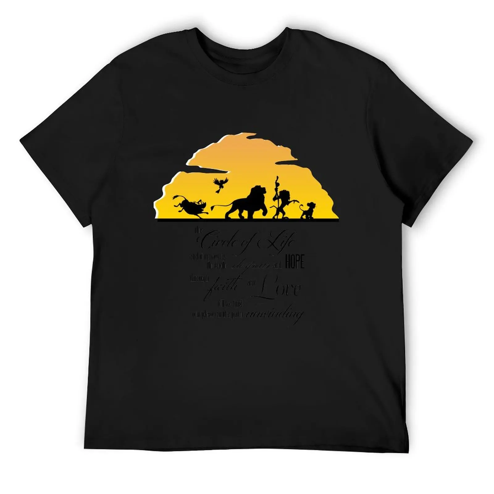 

the circle of life T-Shirt Man t-shirt cheap stuff shirts graphic tee summer 2025 t shirt men 100℅ cotton