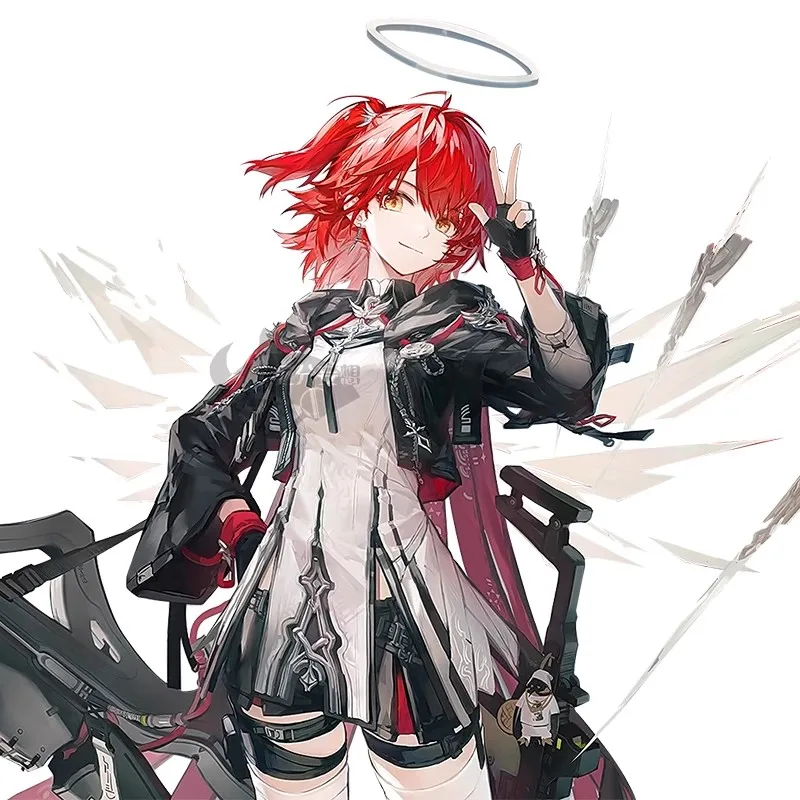 

CosMiMi Game Arknights Exusiai The New Covenant Cosplay Costumes Gorgeous Elegant Combat Uniforms Carnival Role Play Clothing
