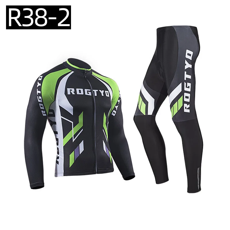 Men's Cycling Set Long Sleve Jersey Man Bib Shorts Distance Uniforms Summer Sleeve Clothing Mtb Clothes Maillot Bike Pants Shirt