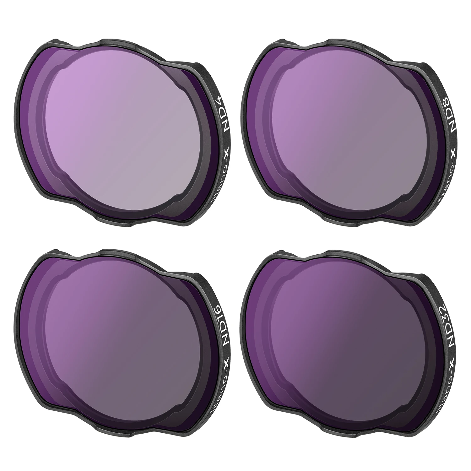 K & F konsep 4 buah Set Filter lensa (ND4 + ND8 + ND16 + ND32) untuk Drone DJI Avata dengan lapisan hijau antigores tahan air antirefleksi