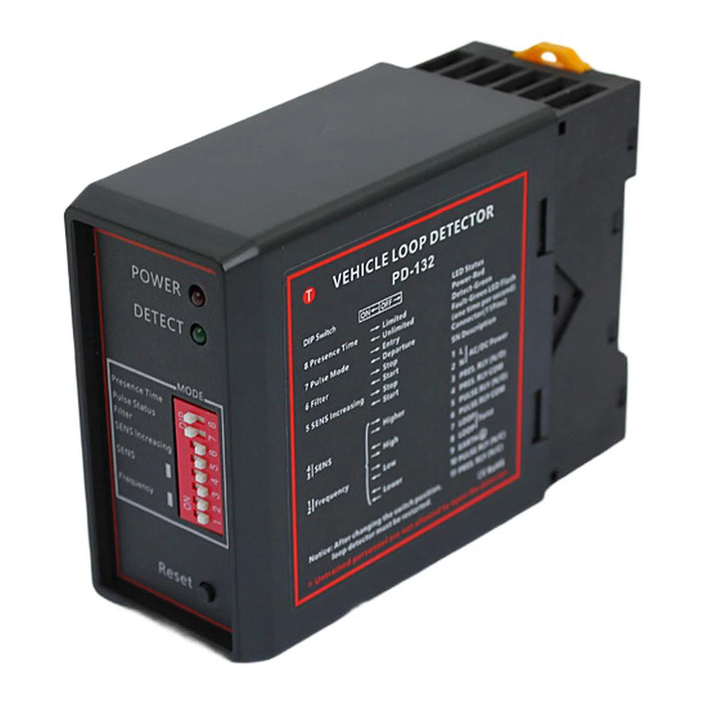 Détecteur de boucle inductive PD-132, capteur de véhicule à canal unique pour porte automatique et contrôle d'accès au stationnement, DC 12V 24V