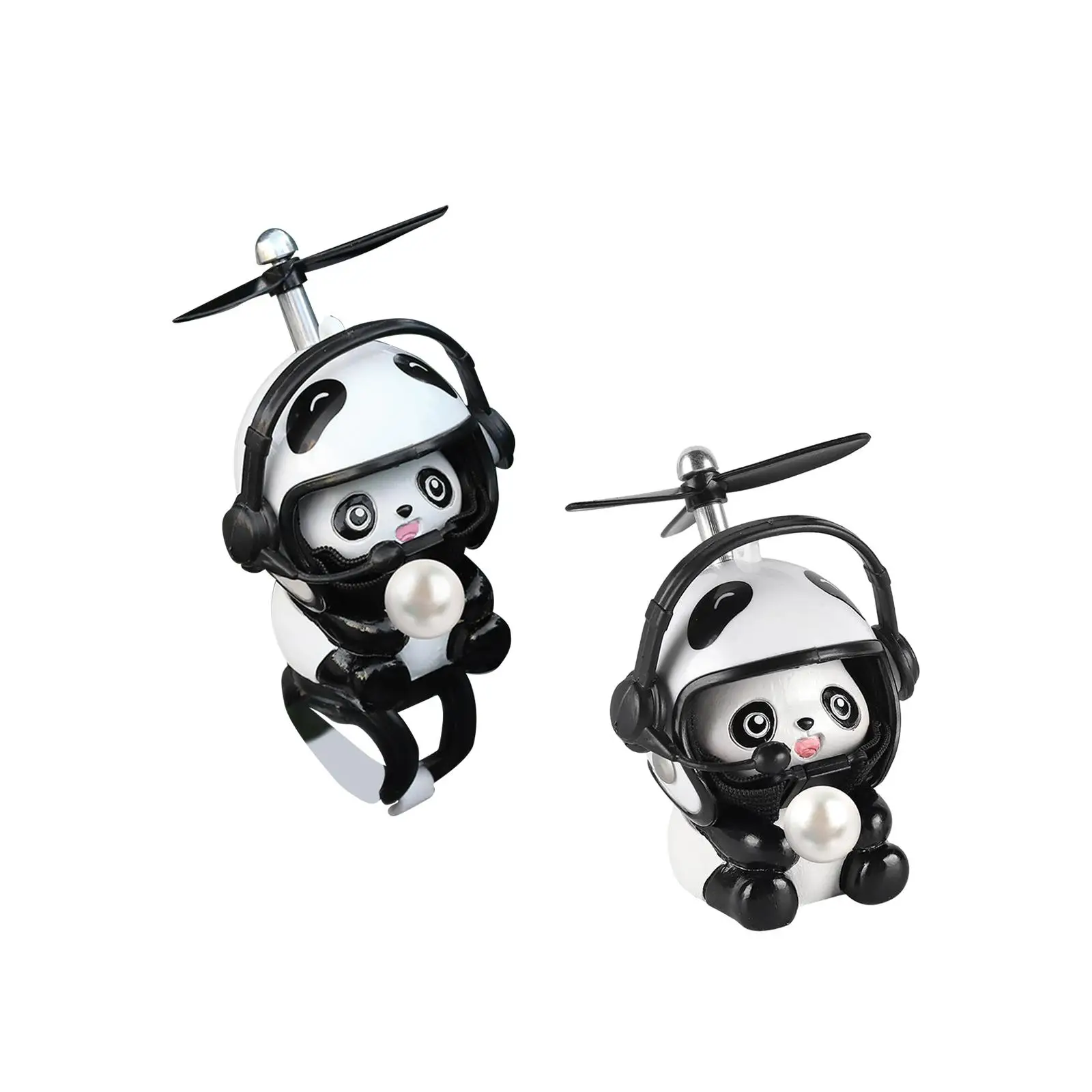 

Bike Handlebars Mount Doll Electric Car Panda Doll Ornaments for Bikes