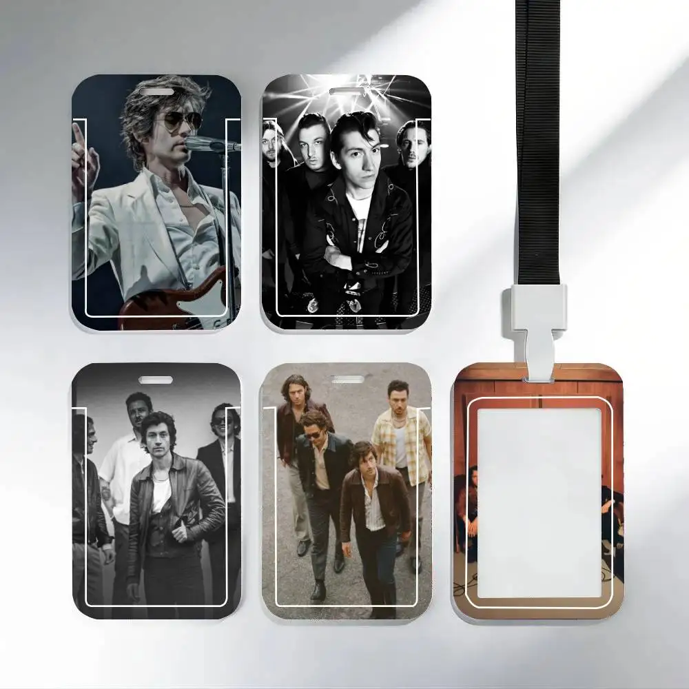 Vintage Arctic Monkeys Rock Band Music ID Card Holder Neck Strap Pendant Door Badge Holder Lanyards Keychain Work Credential