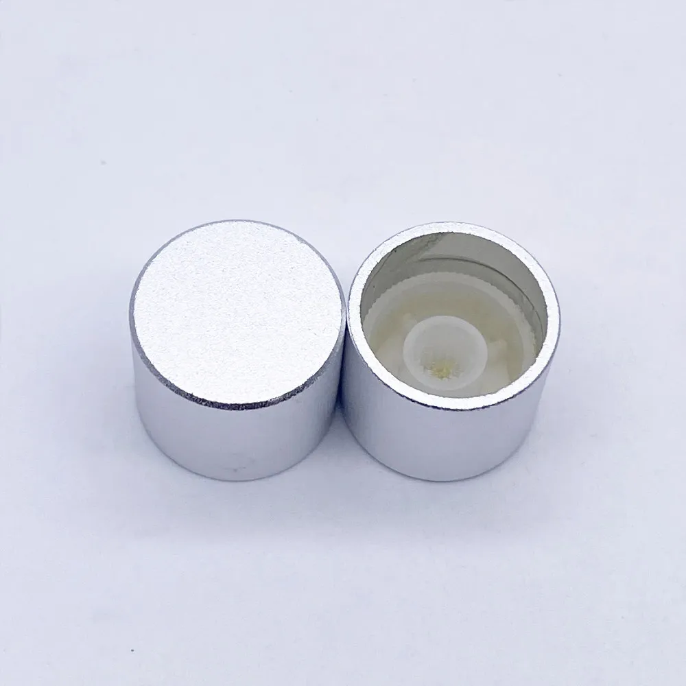 1pcs Black/ Silver 22*19mm Potentiometer Handles Knob Encoder Volume Control Switch  Knob for 6mm Shaft Hole Knob