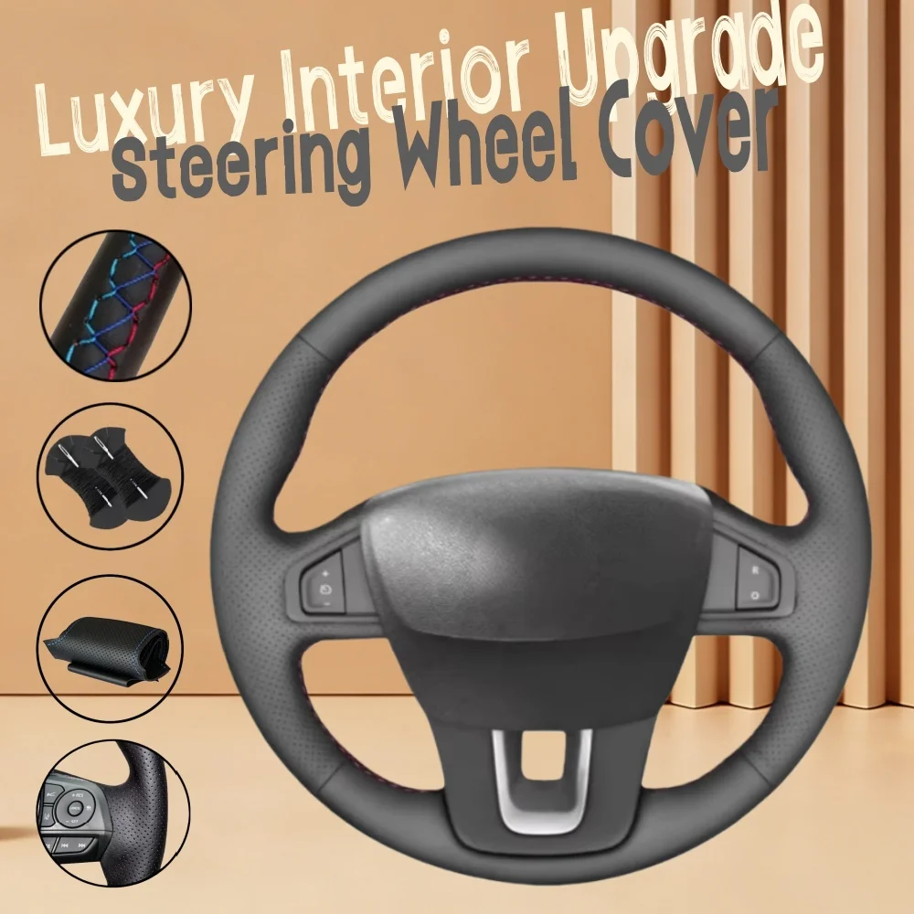 Customize DIY Artificial Leather 2008-2015 Samsung SM5 2009-2018 Latitude 2010-2015 Steering Wheel Cover For Renault Laguna