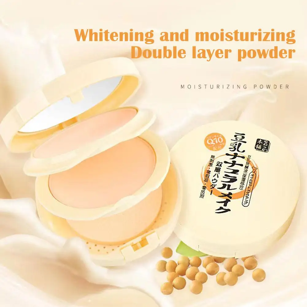 مسحوق طبقة مزدوجة جاف ورطب ، التحكم في الزيت ، يدوم طويلاً ، تبييض ، ترطيب ، مستحضرات التجميل ، مضغوط ، إخفاء طبيعي ، E0T2