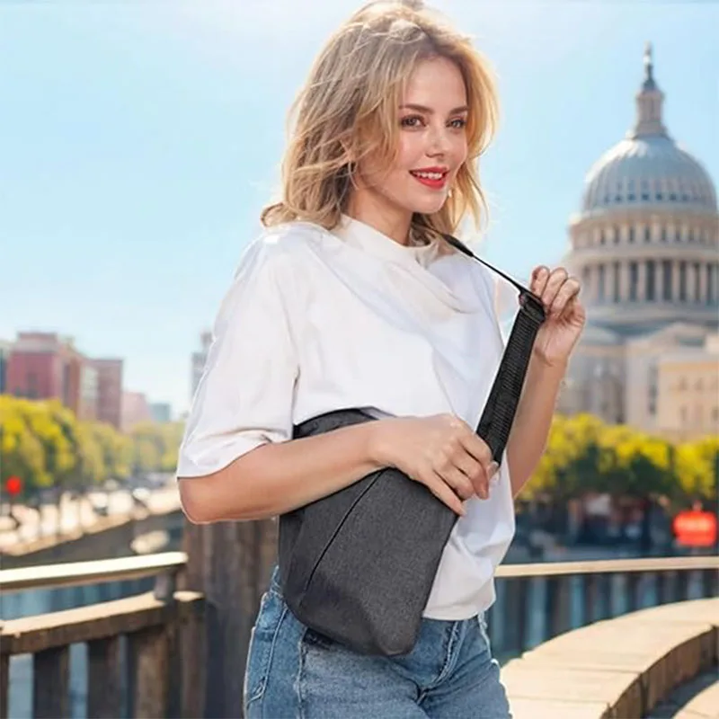 Anti Theft Crossbody Bag, Sling Chest Bags for Women Men, Slim Sling Bag Shoulder Bag Anti-theft Design for Travel, Sport, Work