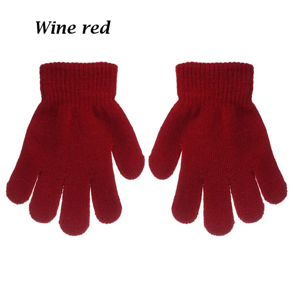 Hot Warm Boy Girl Children Stretch Knitted Glove