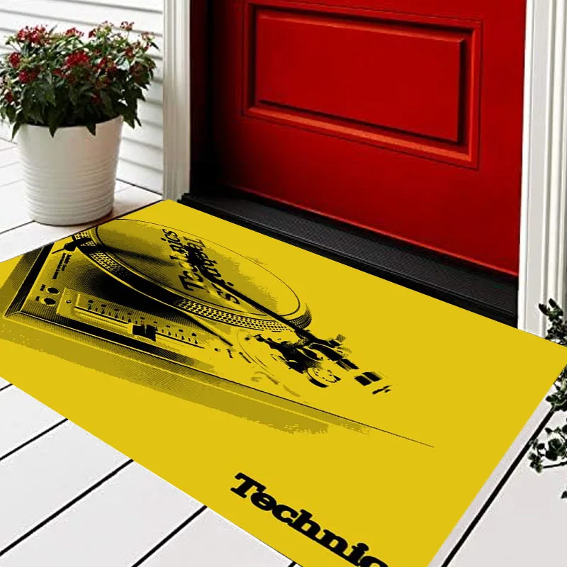 Carpet Technics Vinyl Turnable Foot Mat Rugs Home Carpets Non-slip Doormat Bathroom Bedroom Entrance
