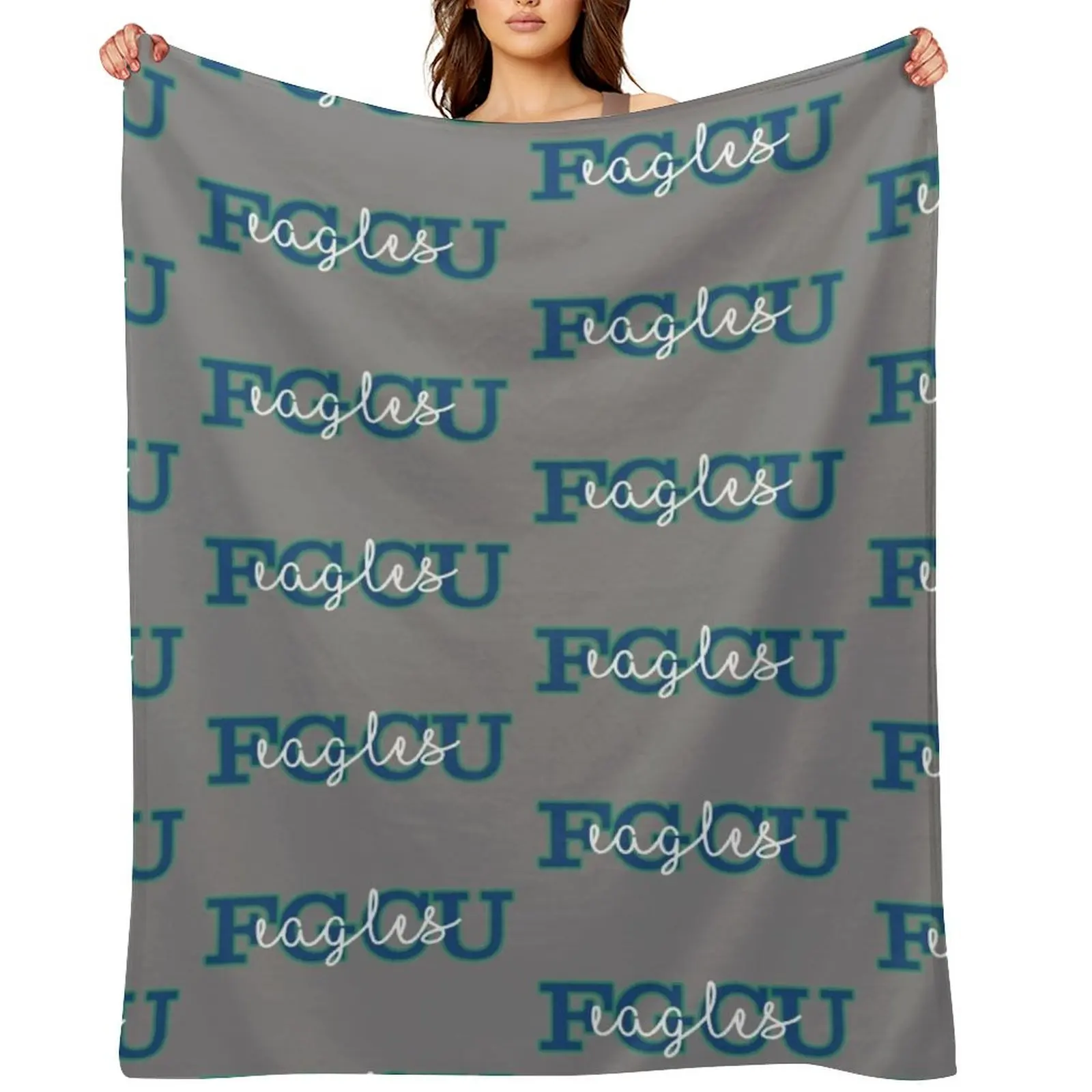 

Florida Gulf Coast Eagles Throw Blanket cosplay anime Soft Travel Blankets