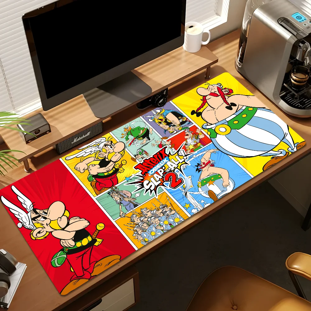 Game A-Asterix And Obelix XXXL Mouse Pad Gaming Accessories Protector Office Laptop Gamer Cabinet Non Slip