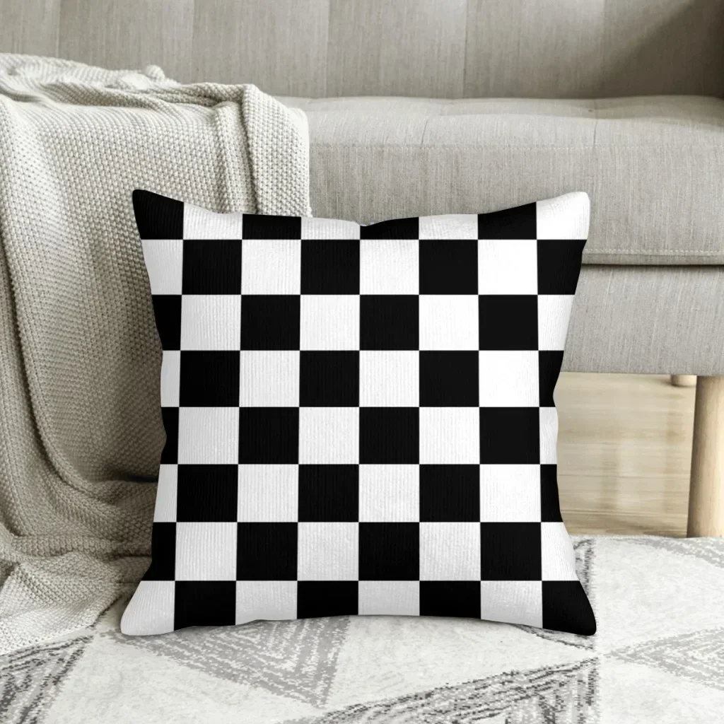 

Chequered Flag Cojines F1 Car Racing Throw Pillow Case Cushion Covers Home Sofa Chair Decorative Backpack 40x40cm 16x16Inch