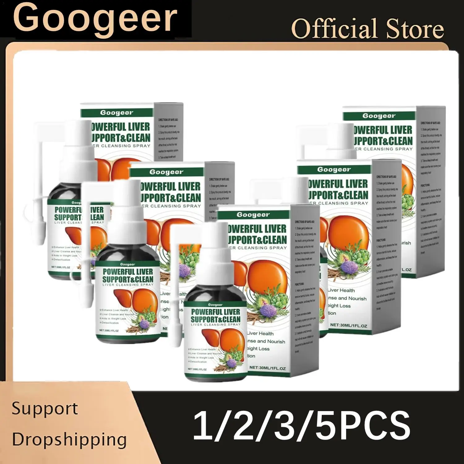 

1/2/3/5PCS Lung Herbal Cleaning Spray Delicate Gentle Cleaning Lungs Smoking Cleaning Spray Keeps Lungs Healthy Care