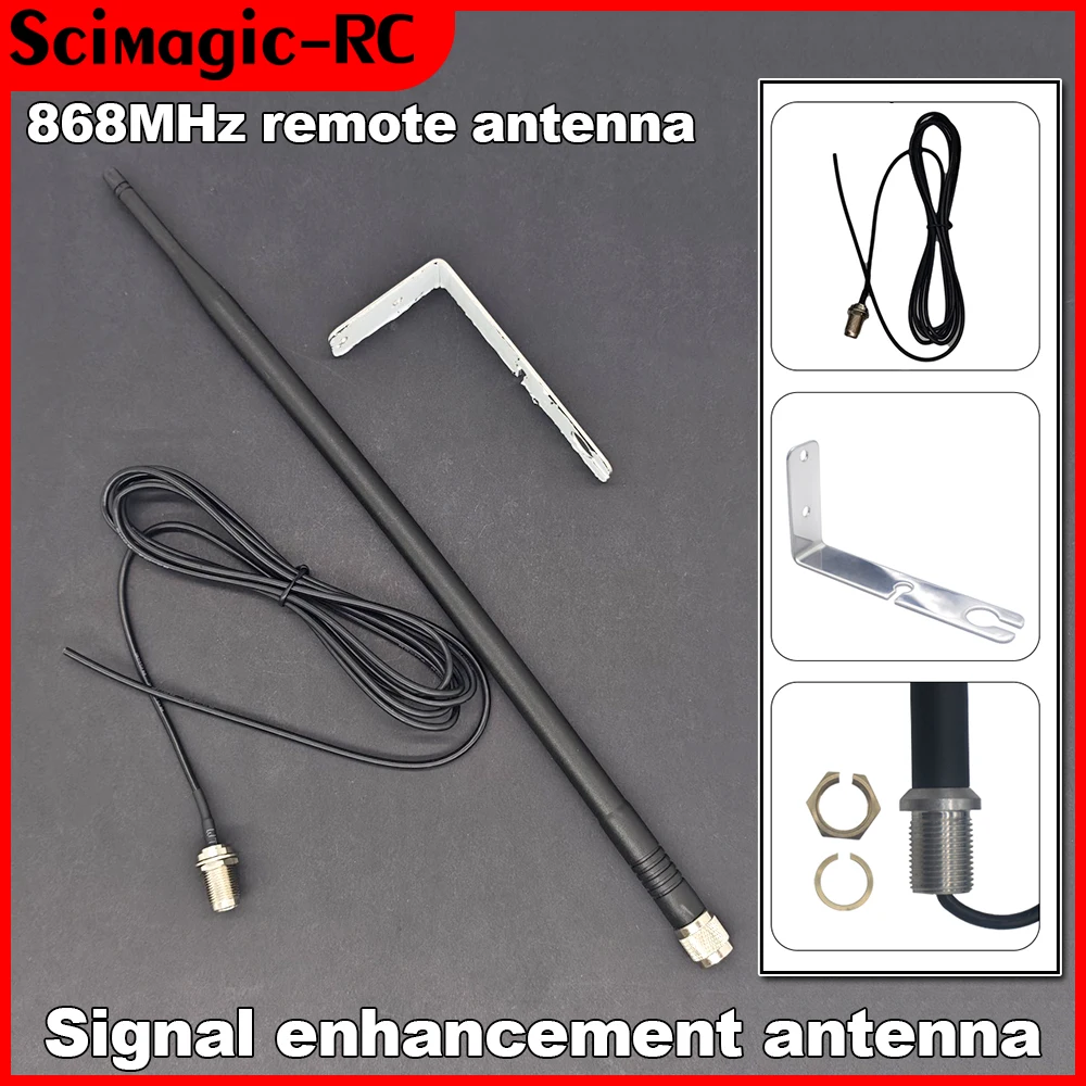 868MHz External Antenna Router Signal Booster for Gate Garage Door 868.3MHz Wireless Communication Antenna