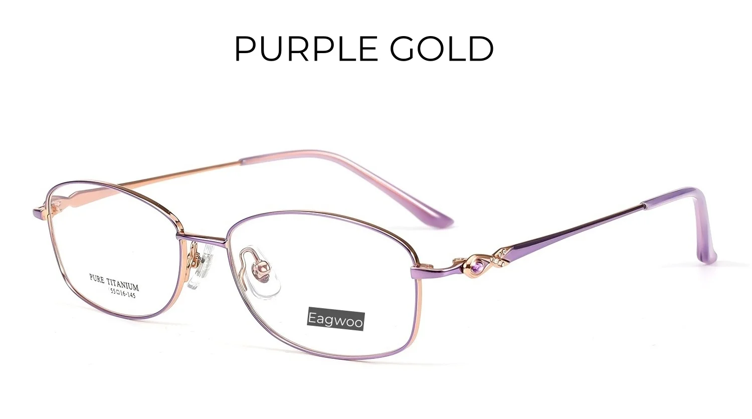 Reine Titan Brille Frauen Brille entworfen Vollrand runde rote Brille ovale Brille elegante Brille breites Gesicht – Detail 7