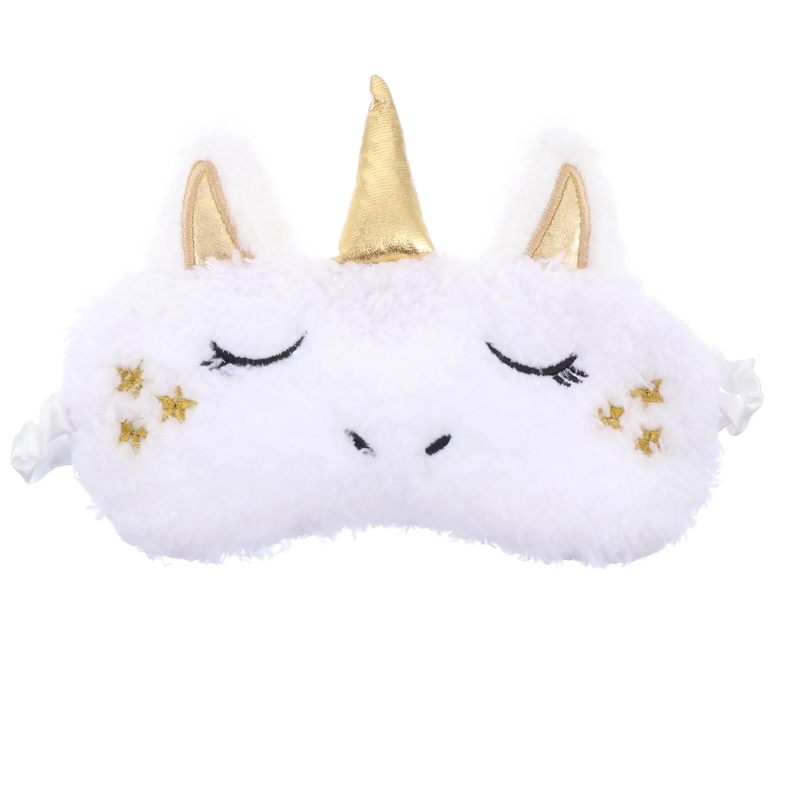 1Pcs Unicorn Sleeping Eye Mask Soft Skin-Friendly Fabric Elastic Band for Travel Nap Flight Train Sleep Light Blocking