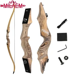 Recurve Bogen 60 Zoll 20-60lbs Bogens chießen Bogen Jäger Bogen Bambus Kern Gliedmaßen Split Takedown R/L Hand Outdoor Sport Jagd Zubehör