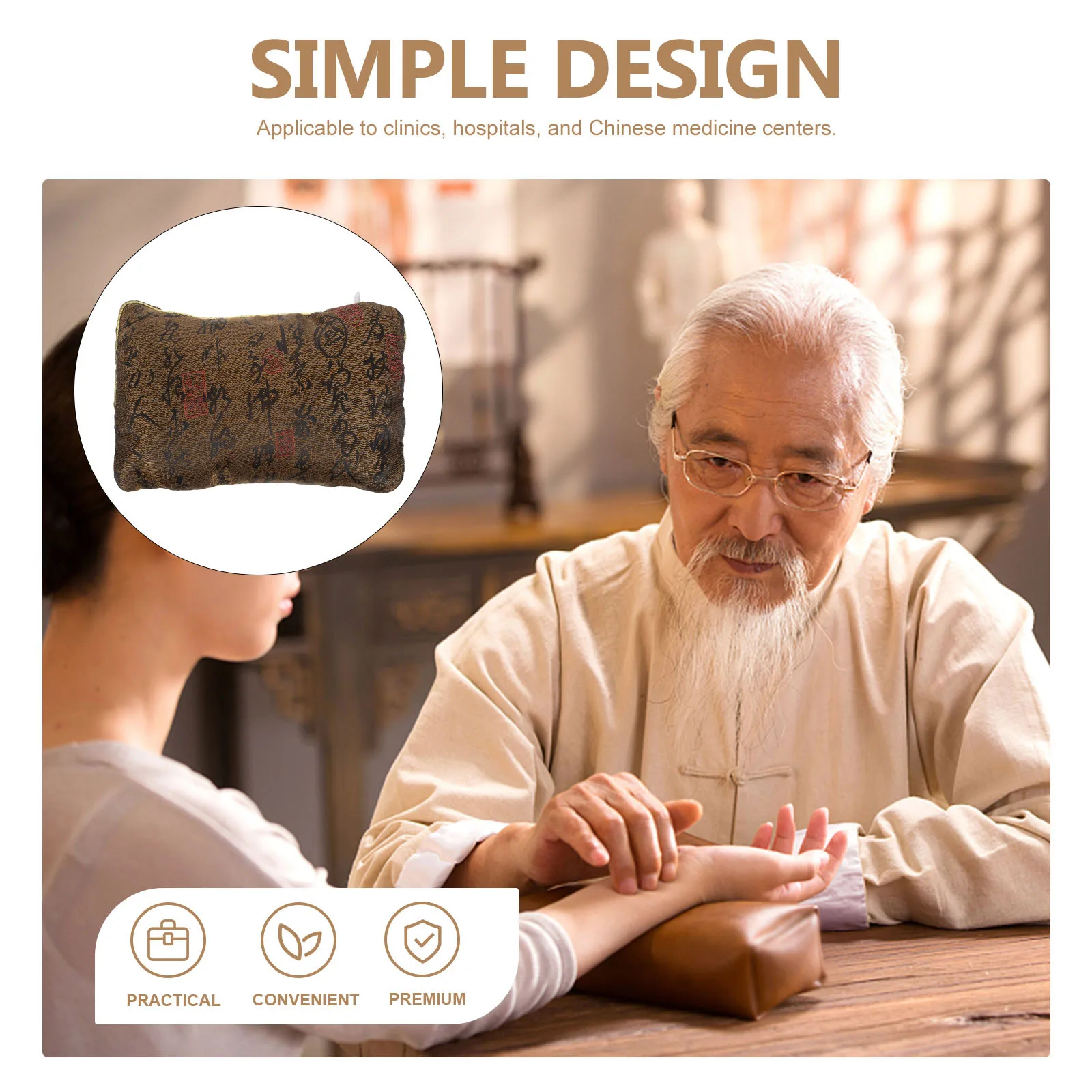 

Pulse taking Pillow for Clinic Nurse Tools Cloth Chinese Medicine Pulse Cushion Comfortable Diagnosis Pad Buckwheat Material