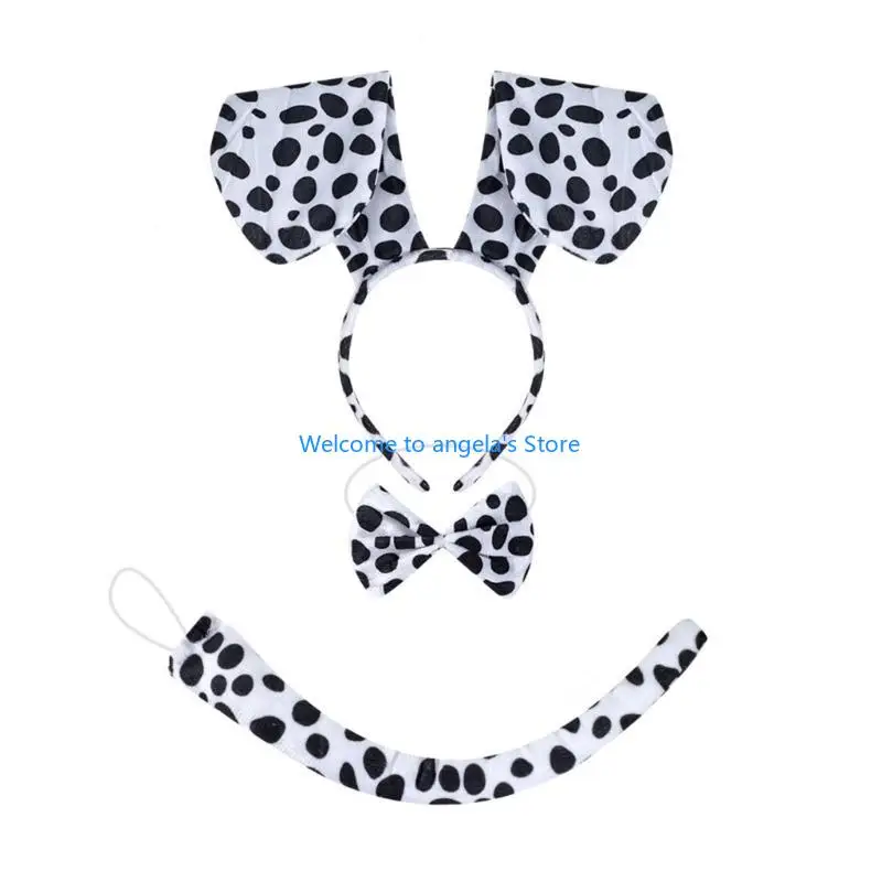X4YC Kids Adult Cosplays Akcesoria do kostiumów dla psów, Furry Dog Opaska na głowę Kostiumy dla psów