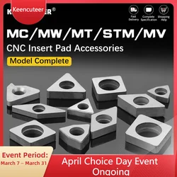 10 pezzi di spessore in metallo duro sedile MC / MW /MT/ STM / MV accessori per inserti in lega per tornitura portautensili tornio CNC