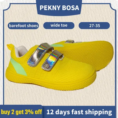 PEKNY-BOSA 신상 어린이 맨발 신발, 어린이 유연한 통기성 메쉬 캐주얼 스니커즈, 남아 여아 유니섹스 신발