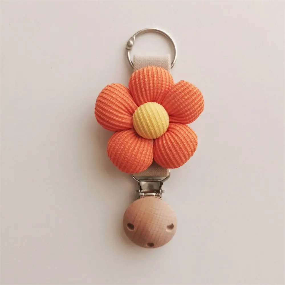 

High Quality Anti-lost Cotton Flower Hat Clip Wood Clip Portable Hat Storage Travel Hat Holder Hanging on Bag Organizer Gadget