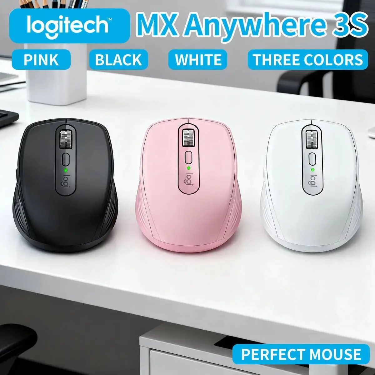 

Офисный инструмент Logitech MX3S для киберспорта, двухрежимная беспроводная бесшумная мышь для рабочих вечеринок, эргономичный легкий вес, высокая репутация
