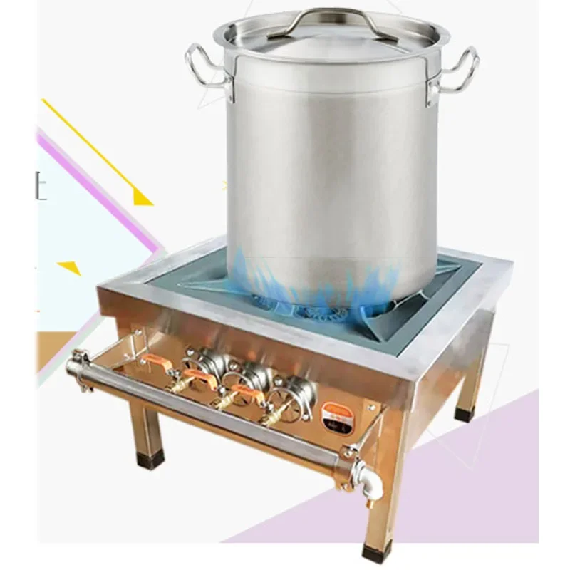 Газовая плита в Корейском стиле из нержавеющей стали низкая суповая плита одноглазная газовая плита для приготовления тушеного мяса специальная плита энергосберегающая суповая плита