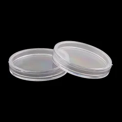 100pcs 28mm Coin Display Case Plastic Clear Coin Holder Display Capsules For Coin Collecting Coin Storage Box