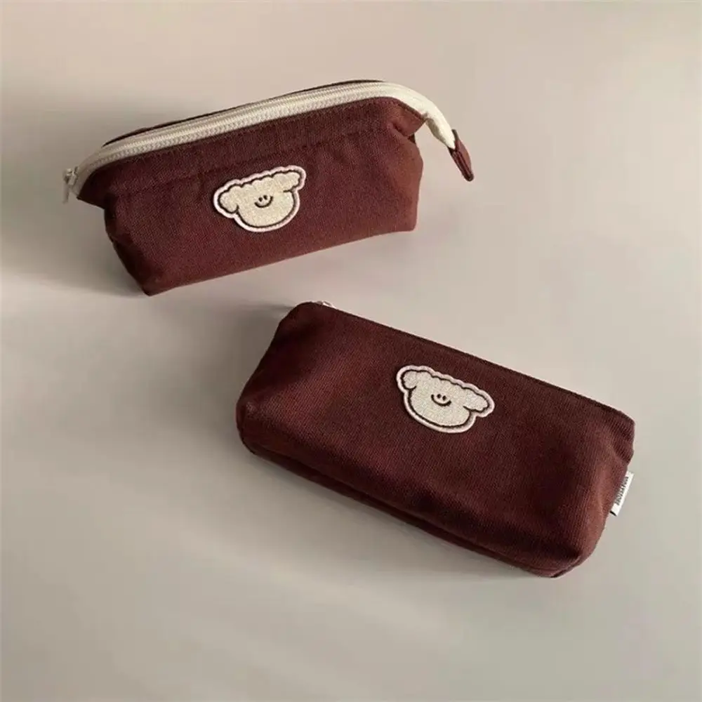 Bolsa organizadora de gran capacidad para maquillaje, neceser de aseo para mujer, bolsa de papelería para estudiantes, bolsas de almacenamiento coreanas