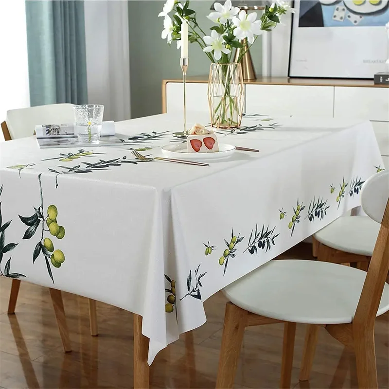 

Washable rectangular tablecloths, wedding, holiday, and party decorative tablecloths, modern style rectangular printed tableclot