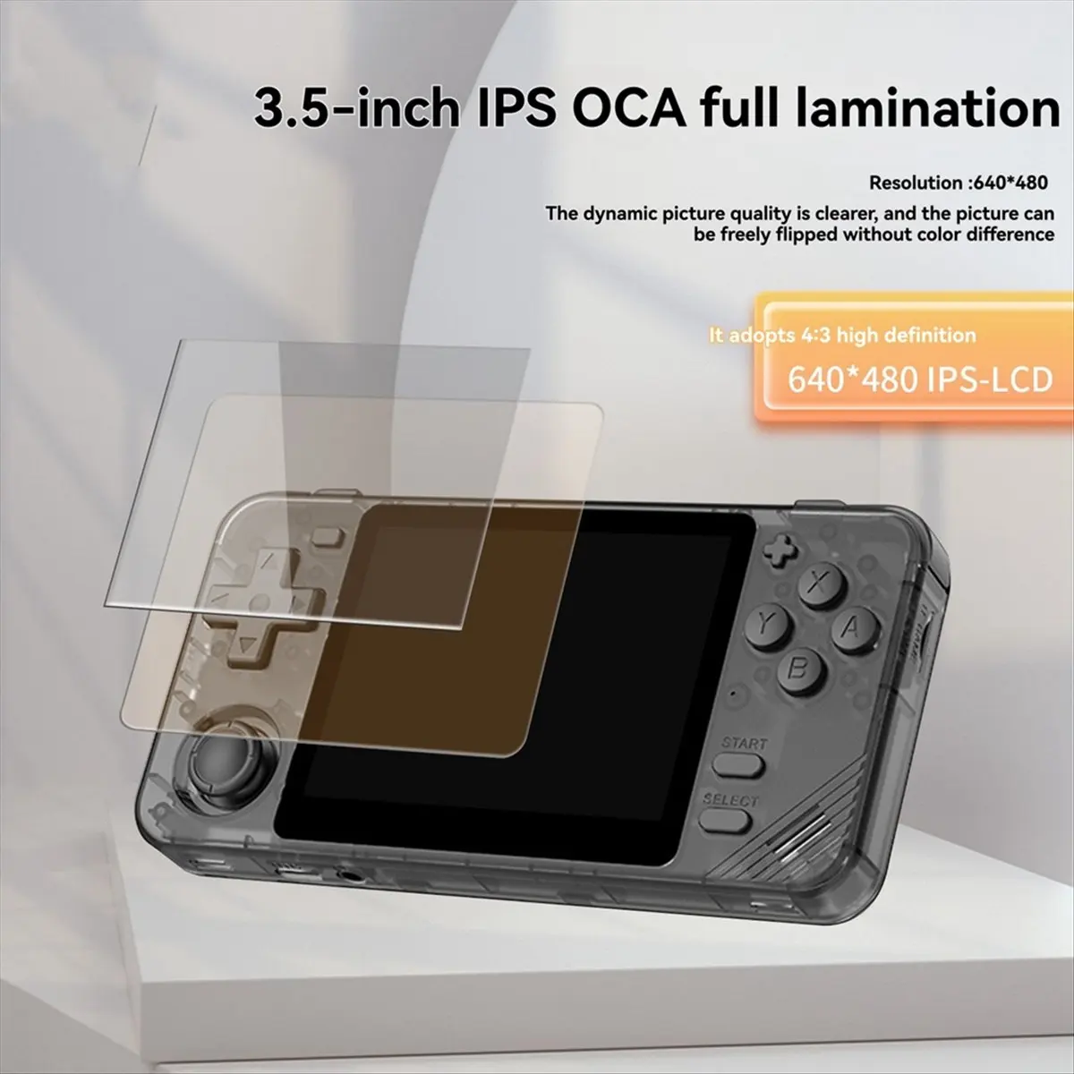 RGB10X Retro Handheld Game Console 3.5inch IPS Screen Arkos Video Game Consoles Supports Multiple Emulators Gamepad A