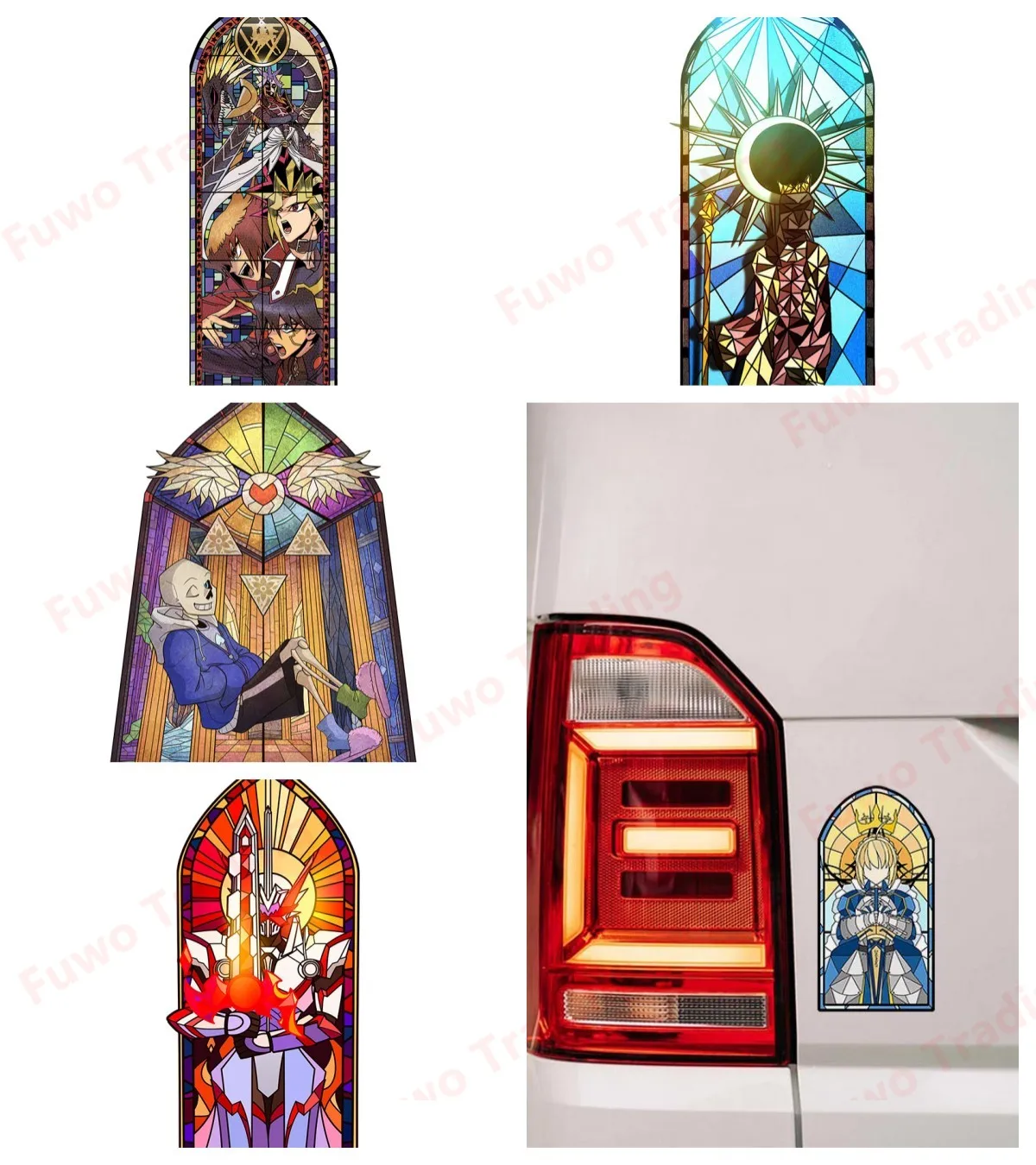 

Hot selling Fate/Zero Saber Car Stickers Personality Waterproof Decals Car Door Protector Sunscreen Vinyl Funny Simple