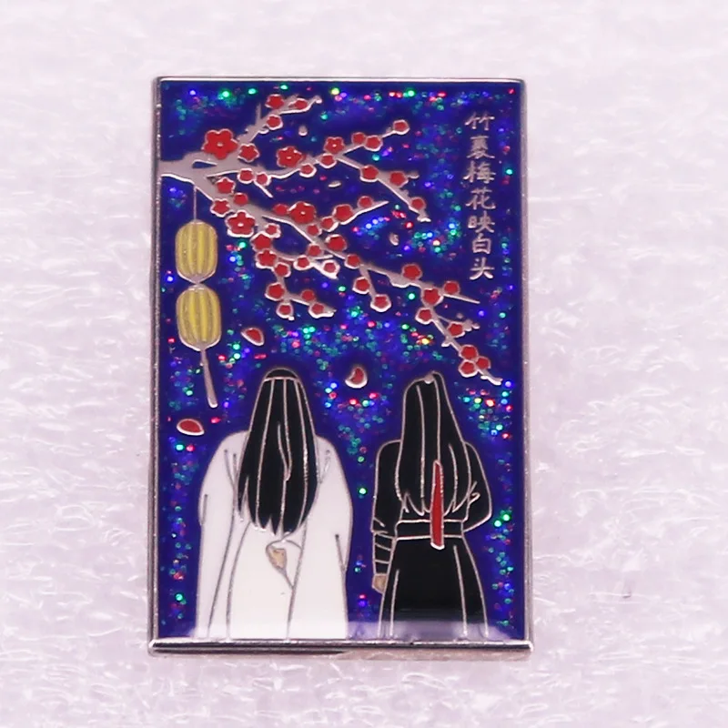 Chenqingling The Untamed Brooch Chinese Ancient Costume TV Dramas Badge Creative Wei Wuxian Enamel Pins Fashion Jewelry Gifts