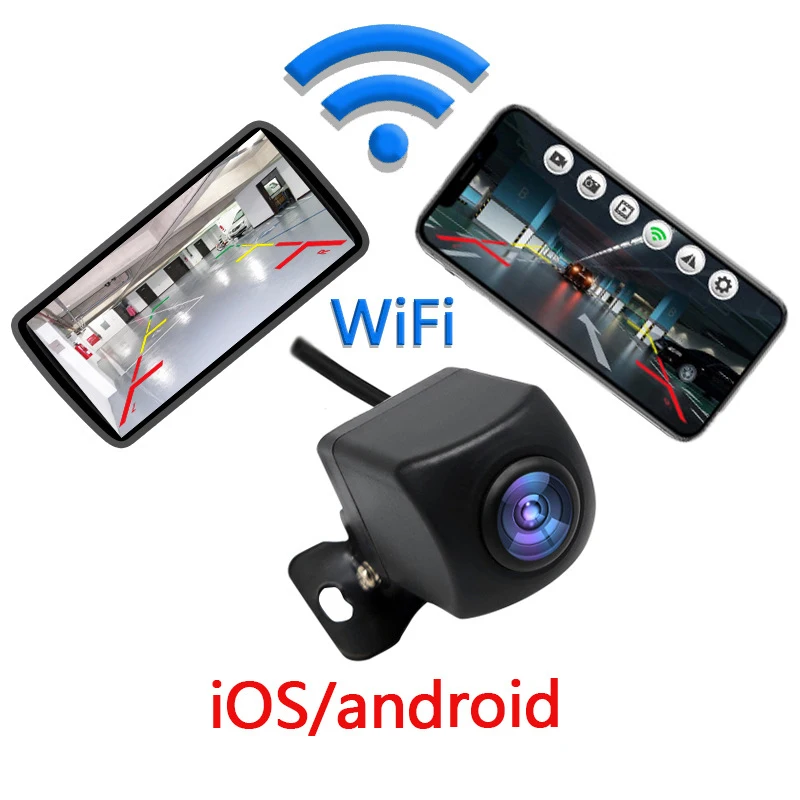 

Rear View Camera Wireless hd 1080 170° WiFi Reversing Camera Dash Cam Universal Wide Angle Reverse Parking Camera Monitor