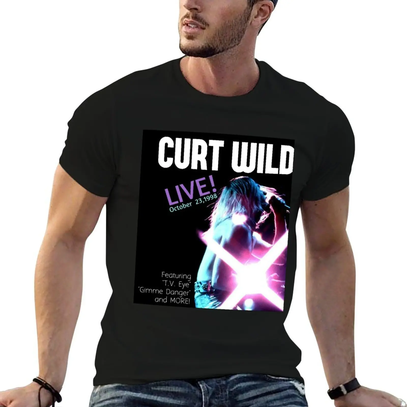 Curt Wild Promo Shirt T-Shirt t shirts for man pack white man t shirt luxury t shirts for man cotton T-shirt