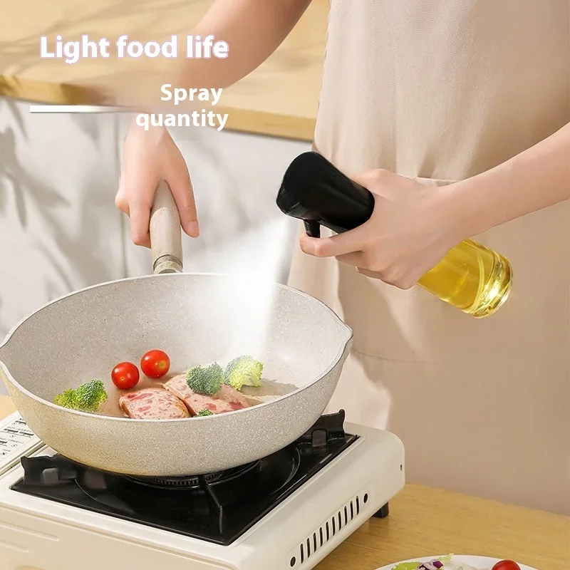 

1pc 200ml/300ml/500ml Oil Spray Bottle Kitchen Cooking Oil Dispenser Camping BBQ Baking Vinegar Soy Sauce Sprayer Containers