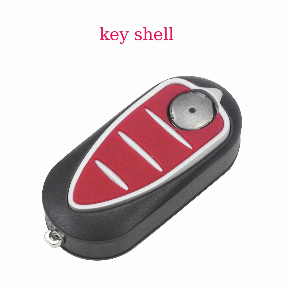 jingyuqin 3 Buttons Remote Folding Flid Car Key Fob Case Shell Cover For Alfa Romeo Mito Giulietta GTO 159