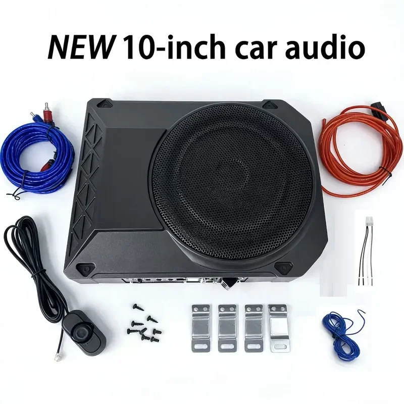New  Car Ultra-Thin Subwoofer 10-Inch 800W Aluminum Alloy Car Subwoofer Seat Bottom Sound Cannon