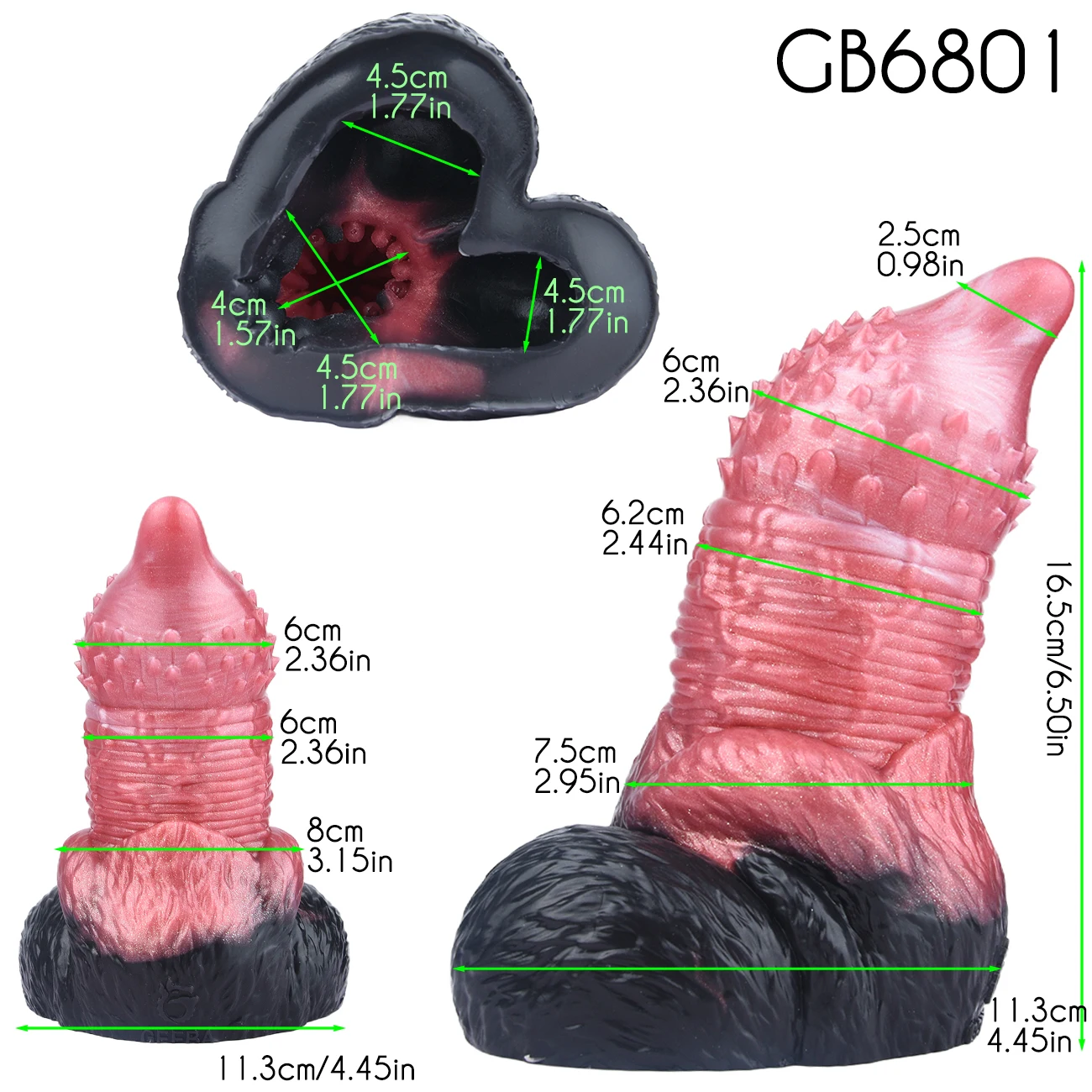 GEEBA 6801 الخيال النمر القضيب سيليكون ذكر الاستمناء الرجال الاستمناء كم جيب كس الضارب الجنس لعب الكبار Onahole #5