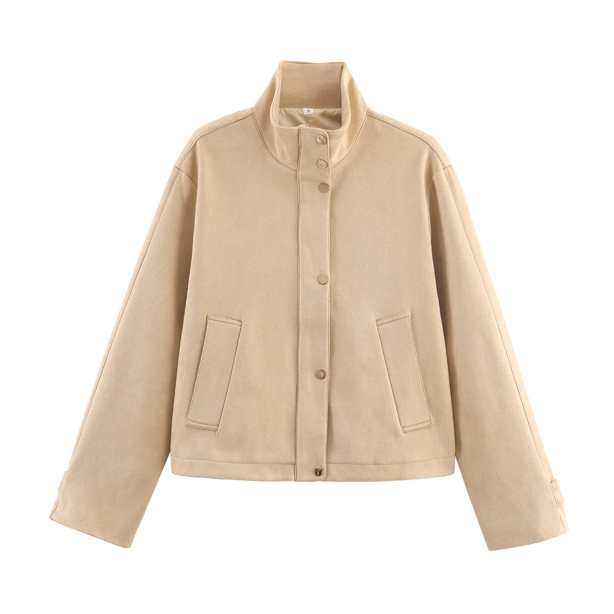 

Faionable Velvet Jaet Outerwear for Women in Two Colors Autumn New Arrival Versatile Design Ladies Polyester Long Sve ...