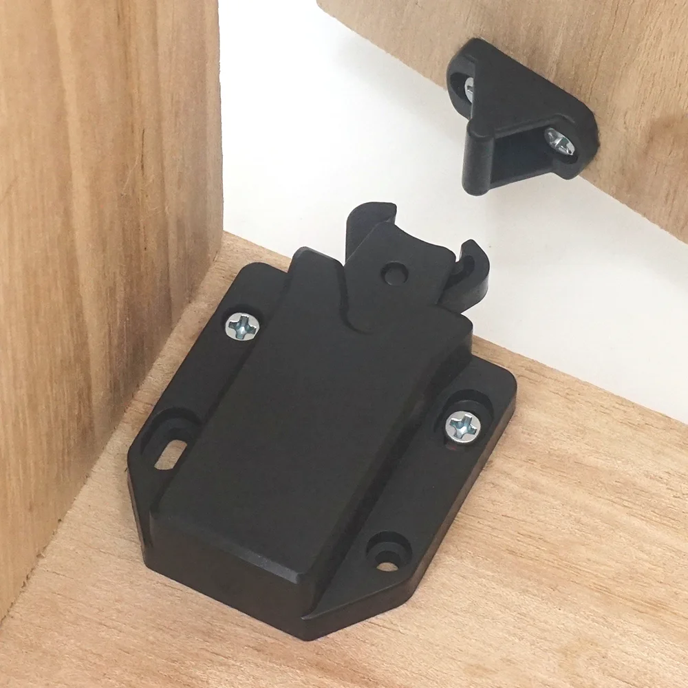 10/5/2 Sets Non-Magnetic Touch Latch Catch Cabinet Door Push to Latch and Unlatch Furniture Cupboard Wardrobe Accessory