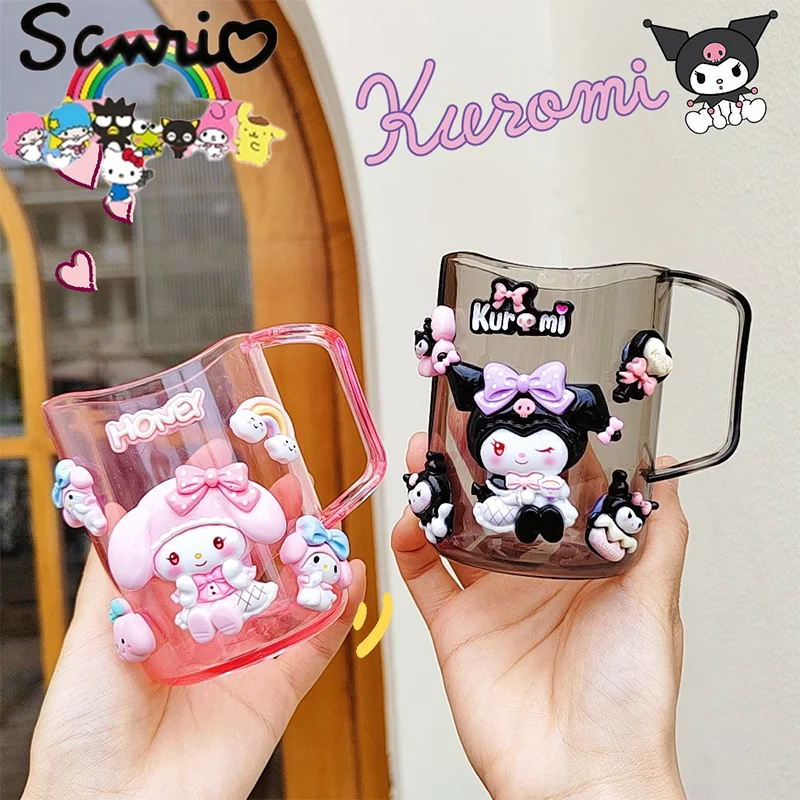 

Sanrio Anime Kuromi Wash Cup Toothbrush Kawaii My Melody Mouthwash Cup Sanrio Toothware Toothbrush Cup Children Gift Anime