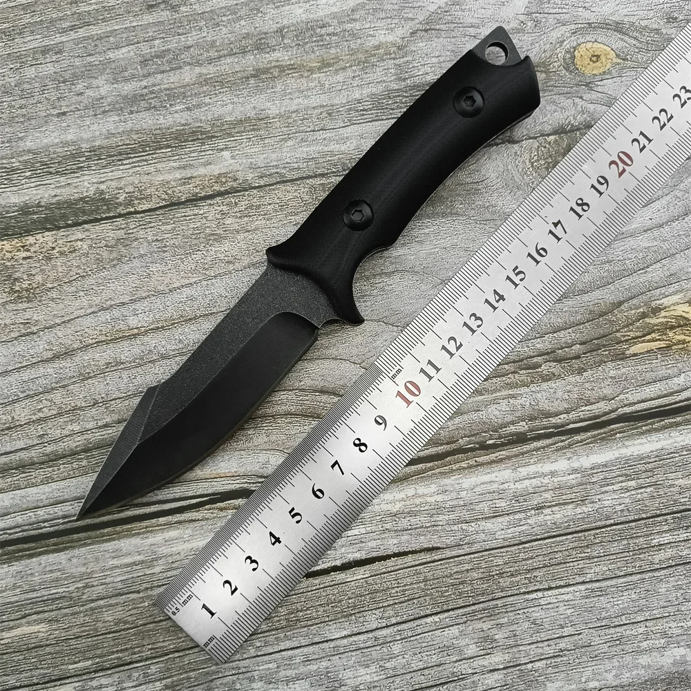 Outdoor Tactical Knife Fixed Blade Knife Stonewashed 8Cr13Mov Blade G10 Handle High Quality Survival Camping EDC Hiking Tool