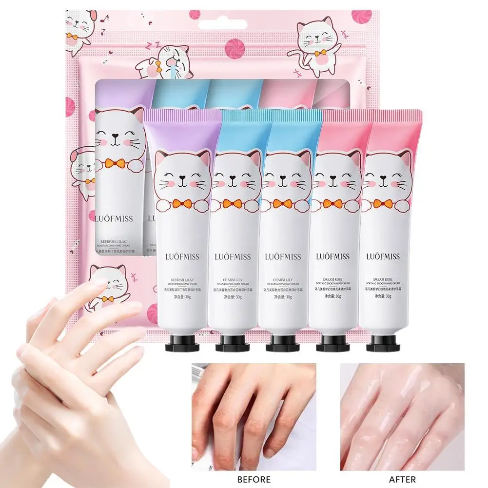 Набор-из-5-увлажняющих-кремов-для-рук-с-ароматом-фруктов-питательный-против-сухости-и-трещин-для-ухода-за-кожей-рук