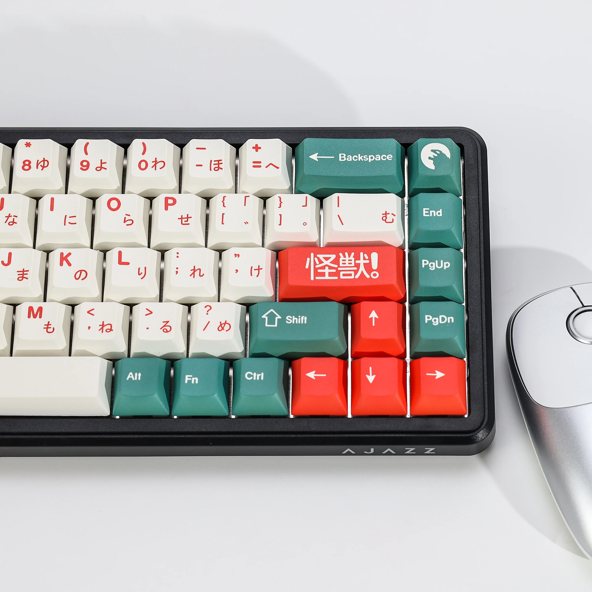 KBDiy Japanische Tastenkappen GMK Kaiju PBT 143 Tasten Retro PBT Cherry Profil Alice ISO Tastenkappen für 60% Gaming Mechanische Tastatur – Detail 9